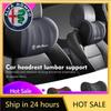 Car Stickers For Alfa Romeo For Alfa Romeo Cotton Car Styling Headrest Lumbar Support Pillow Set Breathable Auto Accessories Giu