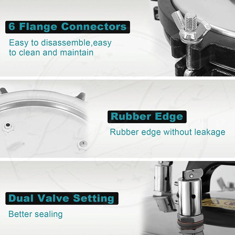 18L/25L Stainless Steel Steam Autoclave Sterilizer Dental Pressure Sterilization Autoclave Steam Sterilizer Pot Retort Machine