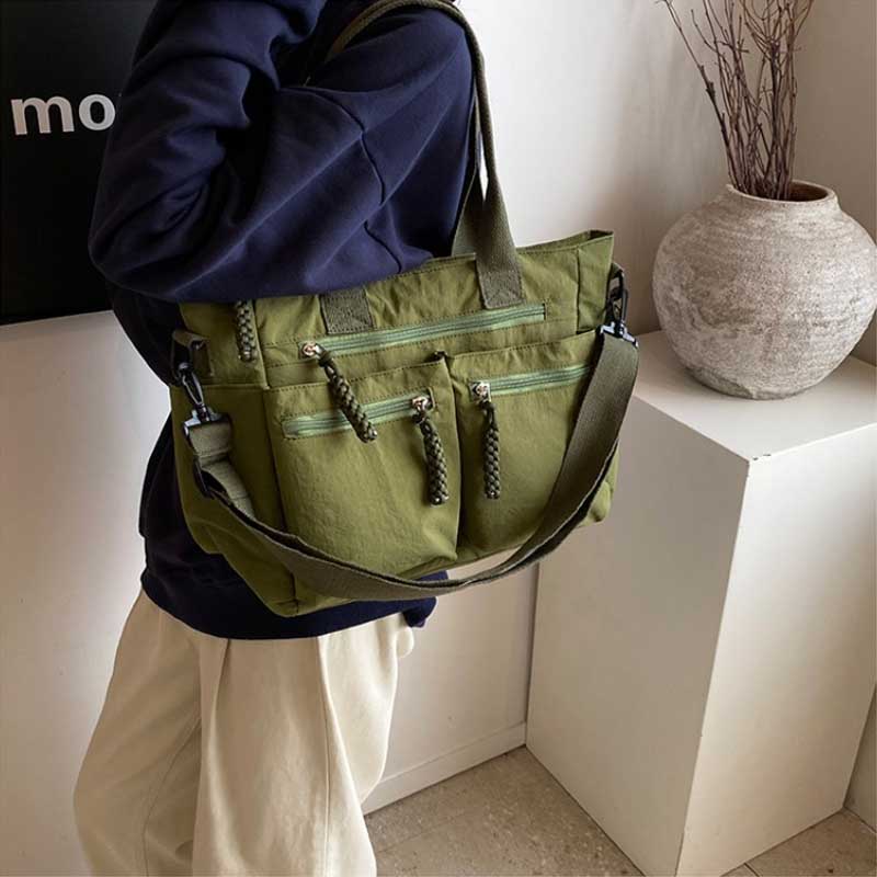 Leisure Nylon Fabric Tote Bag   Fashion Large Capacity Commuting Shoulder Bag/cross-body Bag/travel Bag for Women Handbag