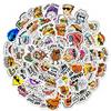 50 Humorous Butt Stickers Cute Funny Funny Flavor Material Decorative Waterproof Graffiti Stickers