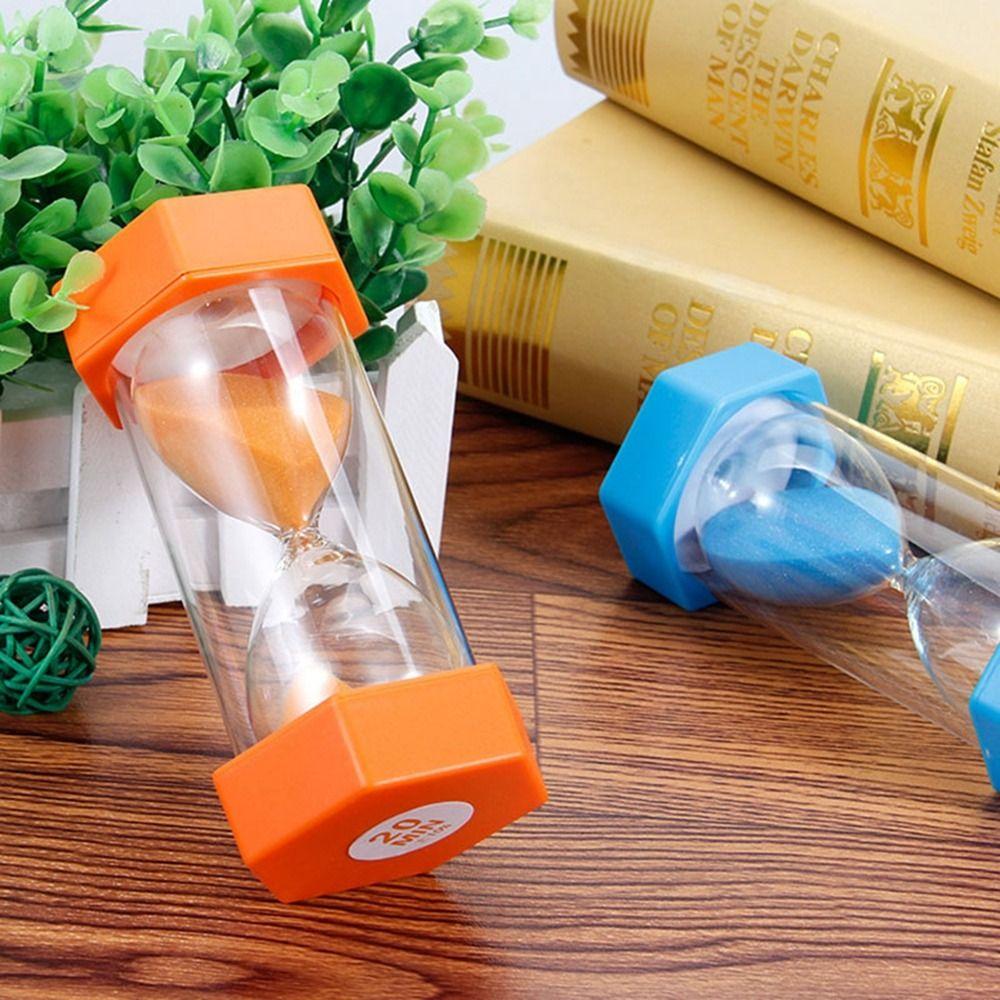 Tooth Brushing Shower Timer Sand Clock Quicksand Bottle Ornaments Hexagonal Hourglass Student Timer