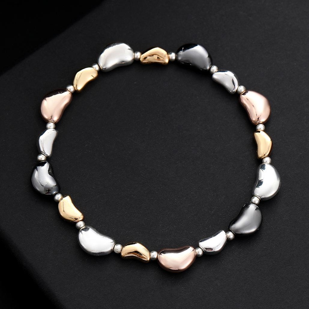 

Новый браслет из сплава любви, модный универсальный женский эластичный браслет с гальваническим покрытием в форме сердца