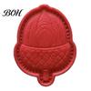 Festive Pattern Embosser Christmas Mini Pie Mold, Plastic Hand Press Pastry Durable Decorative Bakeware for Pastries Cookies And Fondant Maker Set
