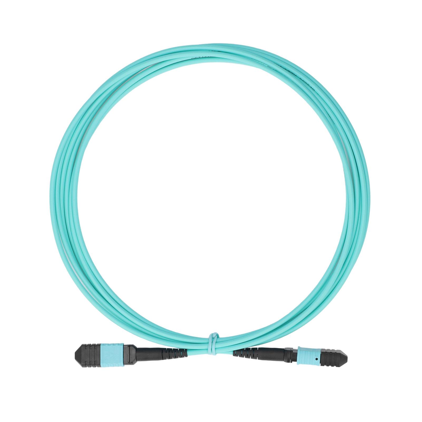 

Multi Mode Fiber Cable 8 Core 10GB MPO to MPO OM3 Optic Fiber Patch Line for Home Use