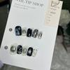 10Pcs Y2K Handmade Star Press On Nails Wearable Fake Nail Tips