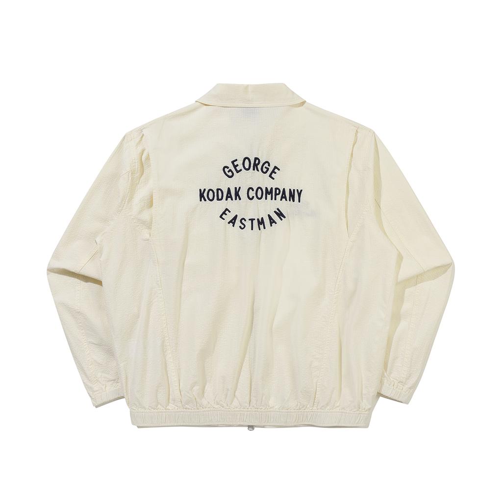Kodak The Kodak Company Cotton Sewer Collar Jacket Ivory