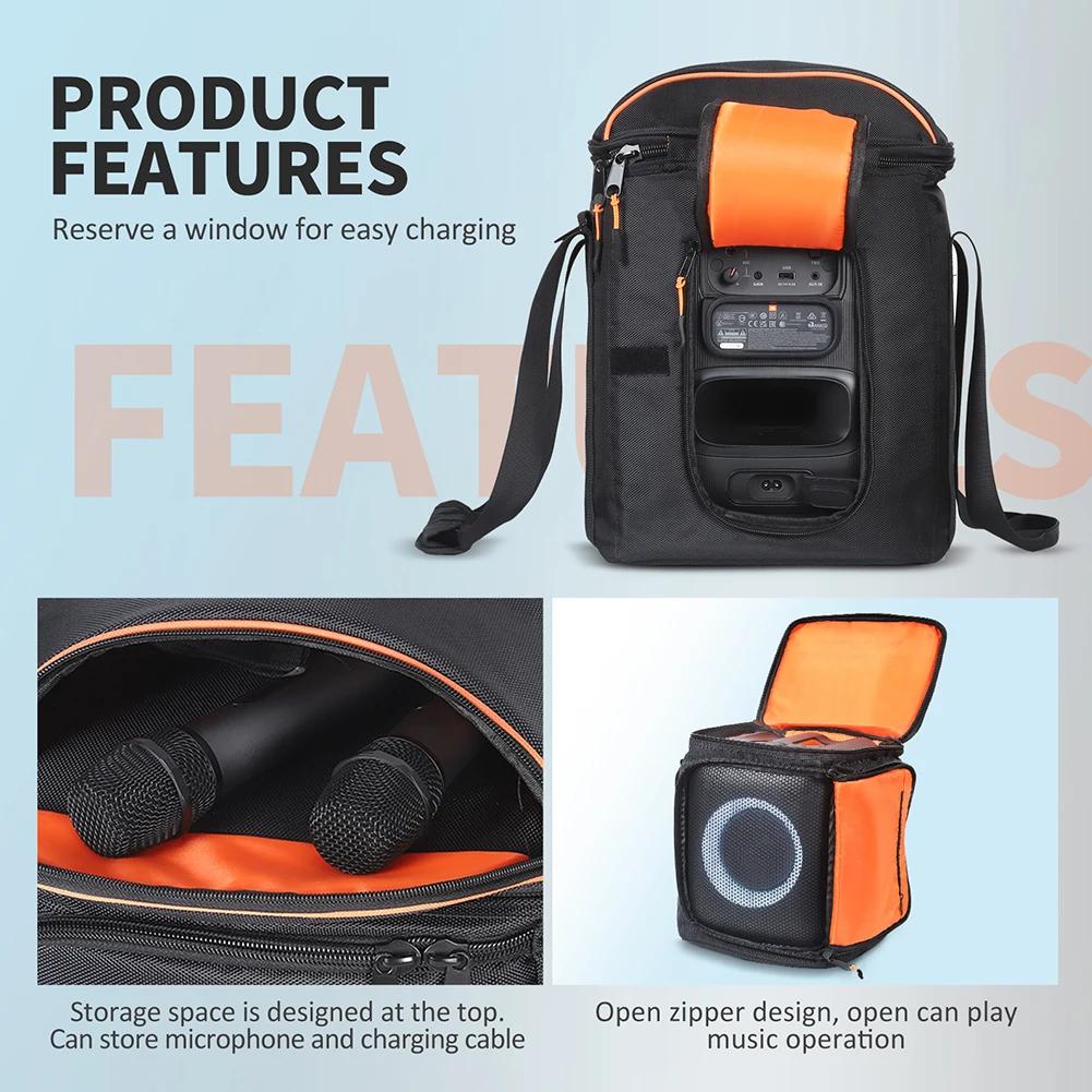 Waterproof Bluetooth-compatible Speaker Storage Bag With Adjustable Strap Travel Carrying Case For JBL PartyBox Encore Essential