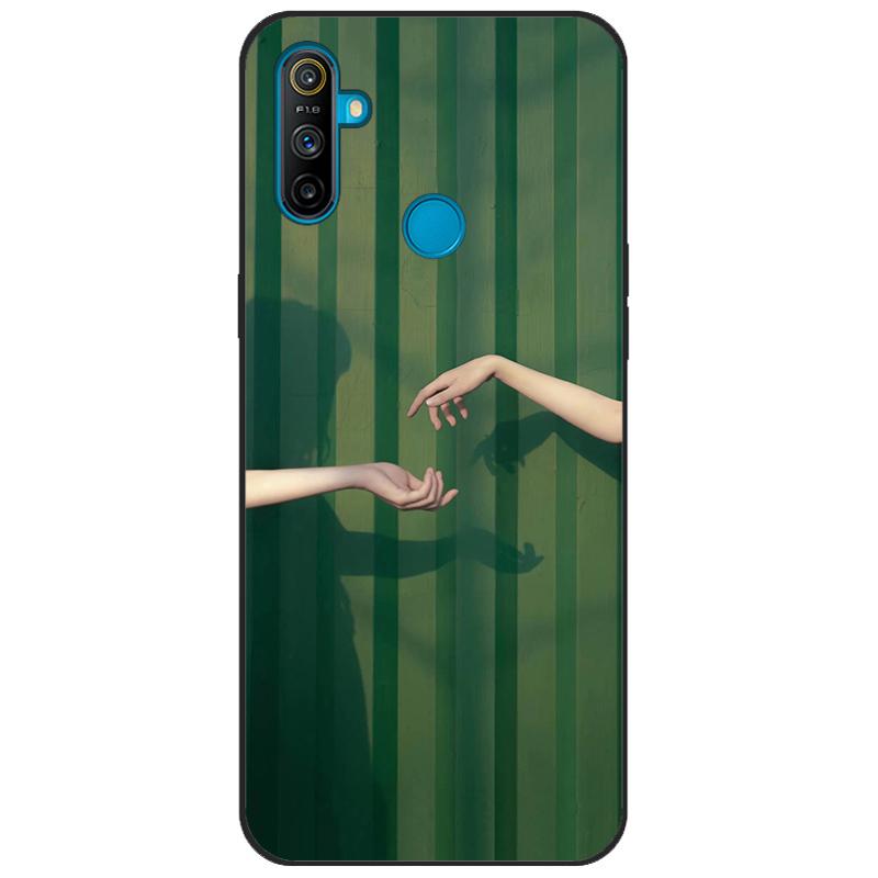 For Realme C3 Case Cover Soft Silicone TPU Patterned Back Cover For OPPO Realme C3 RMX2020 C 3 RealmeC3 Cartoon Phone Case Funda