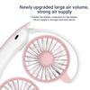 1PC Neck Cooling Fan USB Rechargeable Mini Portable  Outdoor Folding Neck Dual Ceiling Fan 3-speed Adjustable For Outdoor Indoor