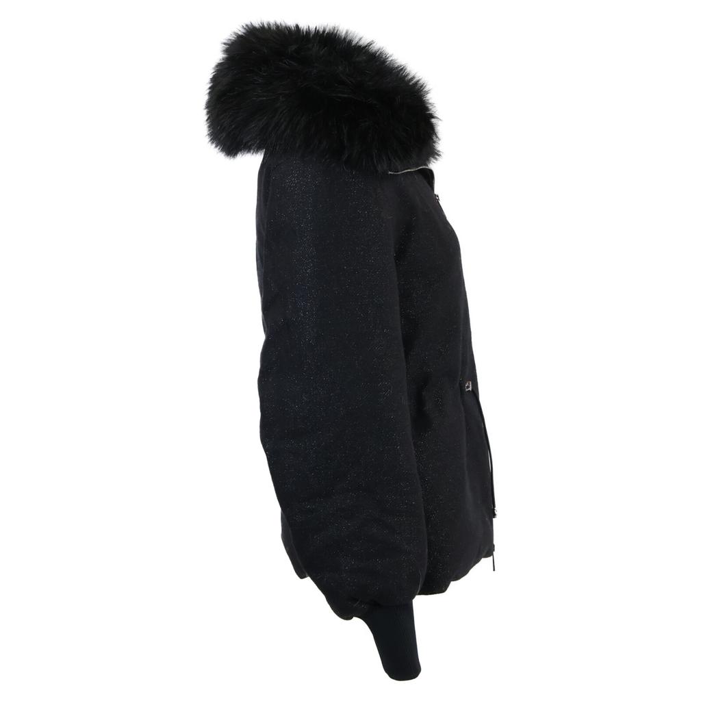 Moncler Excellent Condition 23AW I20931A00097 Autour Eco-fur Glitter Blend Wool Down Jacket Jacket 00 blackUsed