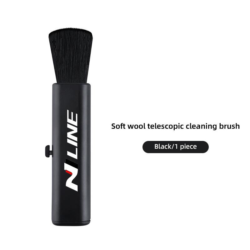 Car Retractable Air Outlet Cleaning Brush Dust Small Soft Brush For Hyundai Matrix Bayon Venue Veloster Tucson Accent Kona Creta R5
