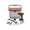 Kit De Bricolage - Black+Decker - Perceuse 18V - Mandrin 10mm - 10+1 Positions De Couple - 2 Vitesses - 40 Nm