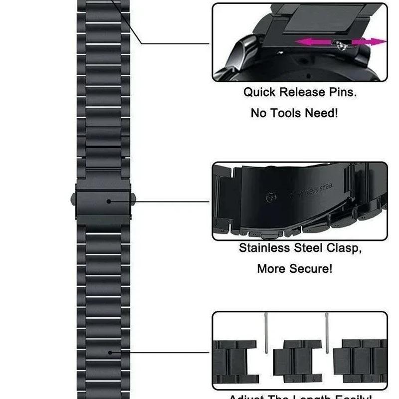 22mm pasek do bransoletki do zegarka OnePlus 2 Smartwatch pasek ze stali nierdzewnej do zegarka OPPO X metalowa opaska na nadgarstek Correa