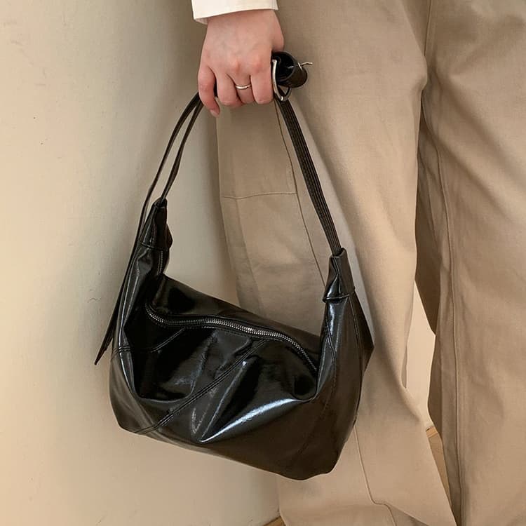 Oil wax leather soft tote bag women's shoulder bag