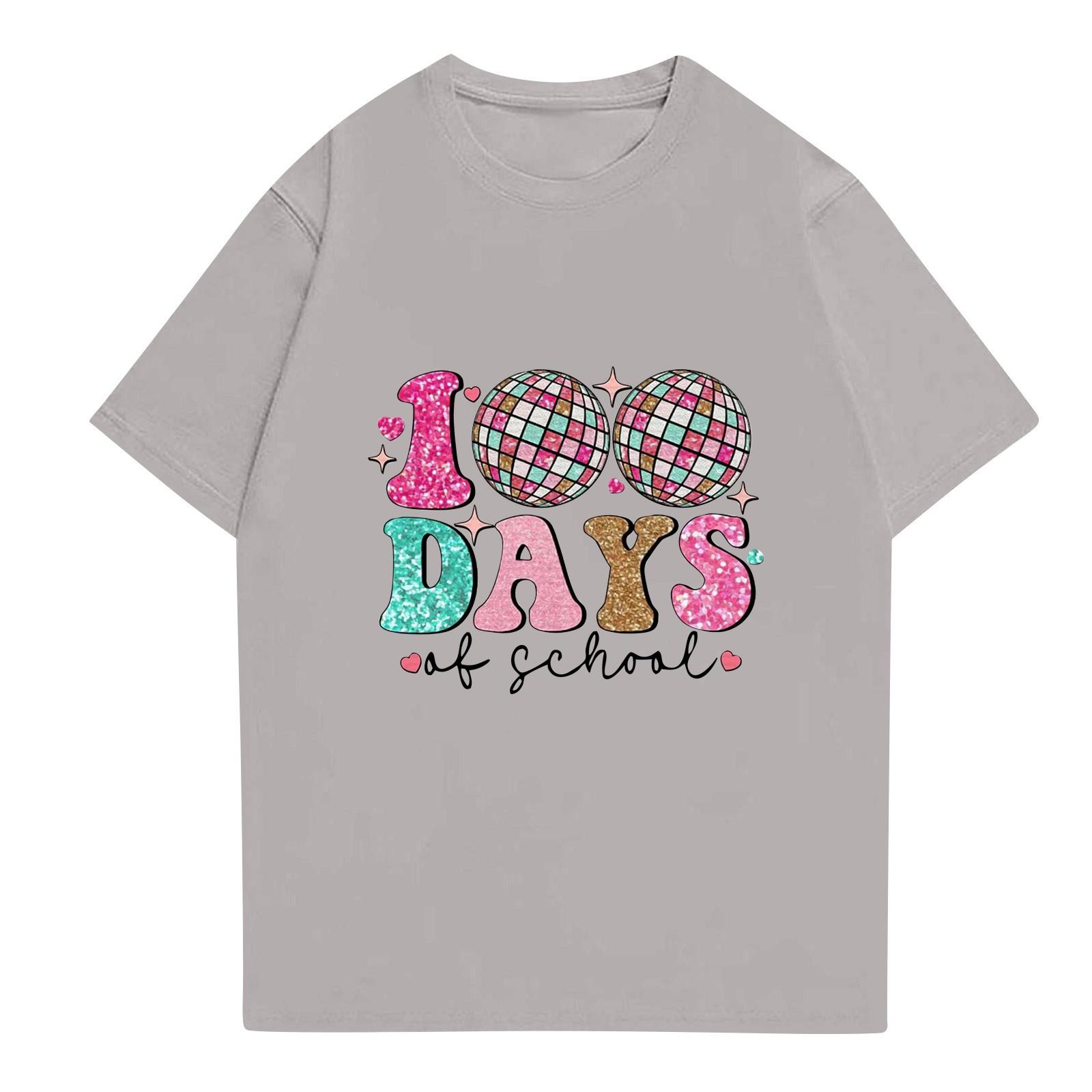 

Женская летняя модная повседневная блузка с коротким рукавом и принтом R-образным вырезом L