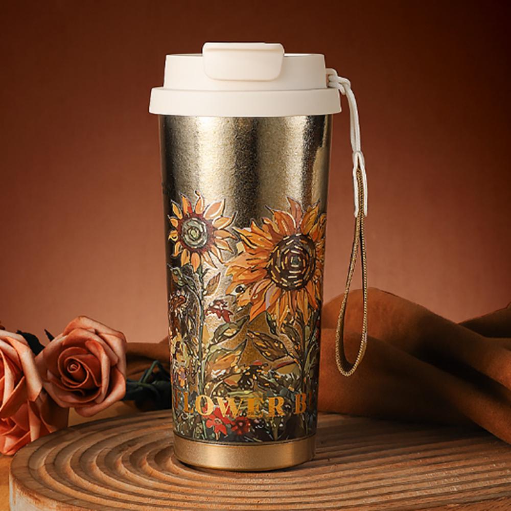 Titanium Insulated Thermal Mug Coffee Cup Travel Tumbler Vaccum Keep Drinks Cold Hot Portable Leakproof For Outdoor Office Car