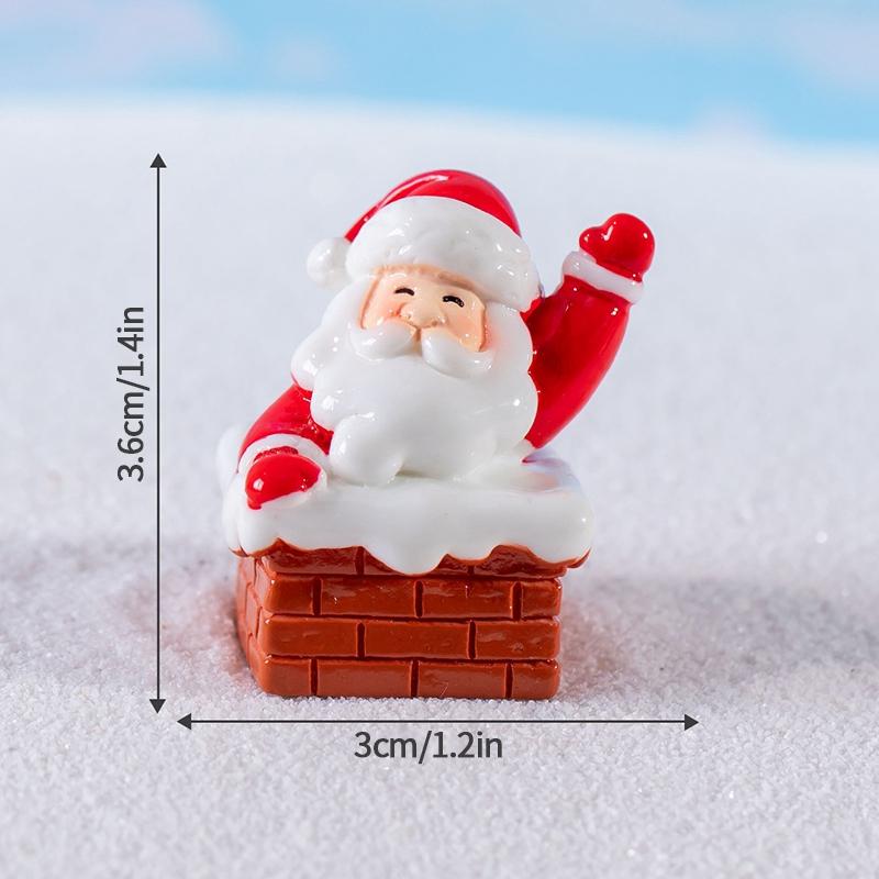 Santa Claus Statues Desk Accessorie Mini Cartoon Xmas Ornament Home Decorations Christmas Decorations 2025 Newa Year Gifts
