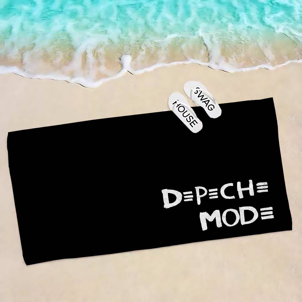 Electronic Rock D-Depeche Microfiber Printed Beach Towel Mountain Climbing Yoga Beach Swimming Running Absorbent Soft Towel
