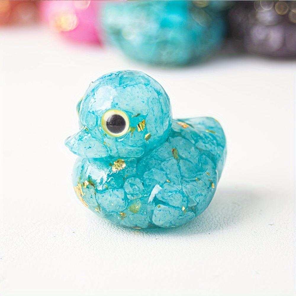 1 Piece Duck Statue for Home Decor, Indoor/Outdoor Use,Colored Decorations | Handmade Stone, Duck Decor