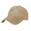 Jcvd Jul Blue Men Women Baseball Cap  Distressed Washed Hats Cap Vintage Outdoor All Seasons Travel Unstructured Soft Headwear