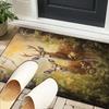 Deer With Floral Crown Office Rug Chair Mat, Entryway Carpet, Suitable for Front Door, Bedroom, Living Room, Desk, Holiday Gift