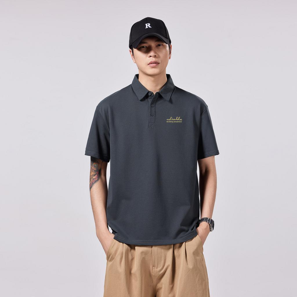 Maglietta Polo Americana da Uomo a Maniche Corte Vestibilità Comoda Collo a Revers Estiva Polo da Uomo Aggiornata