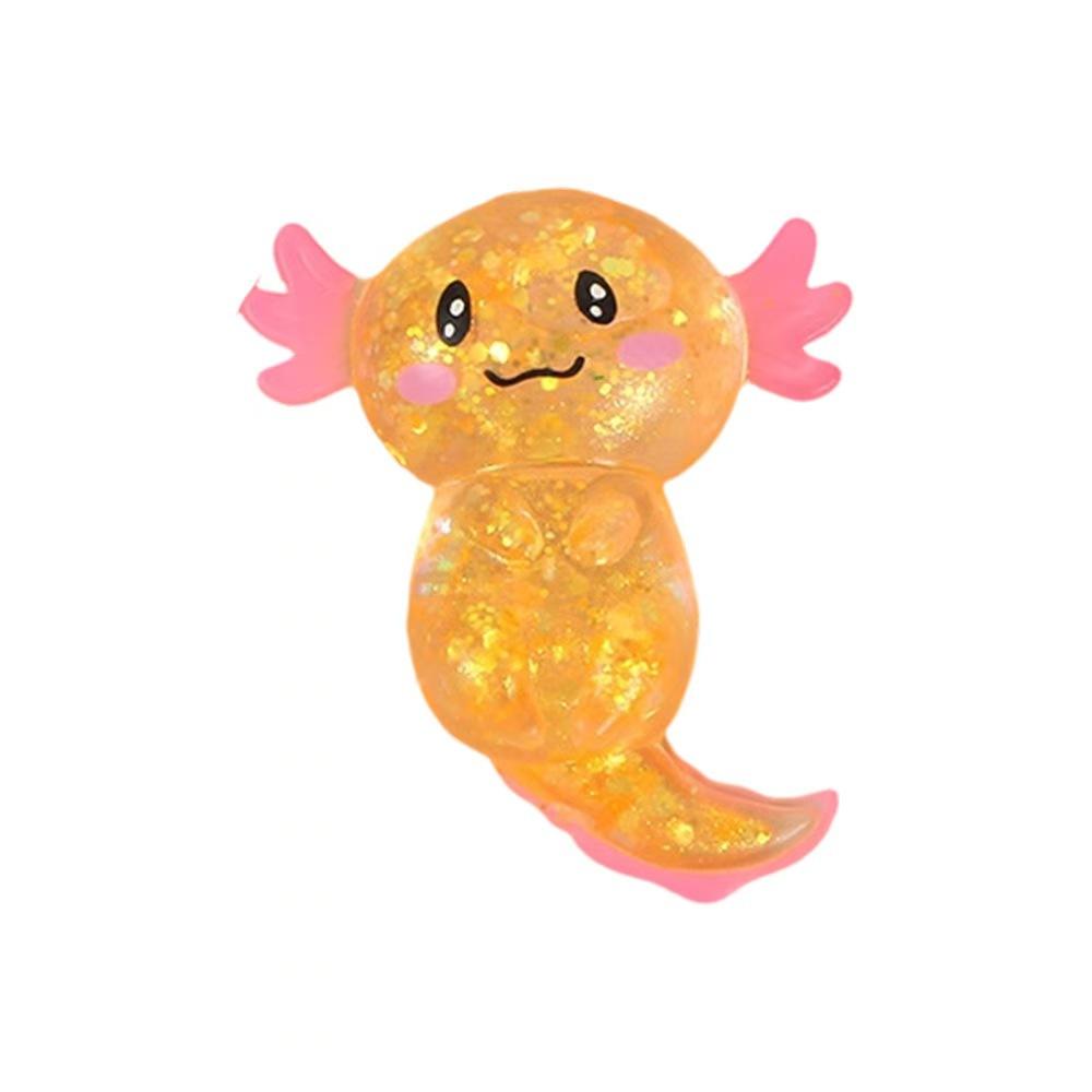 Stress Relief Toy Game Colorful Salamander Maltose Squishy Toy Axolotl Squeeze Fidget Toy For Friend Christmas Gift
