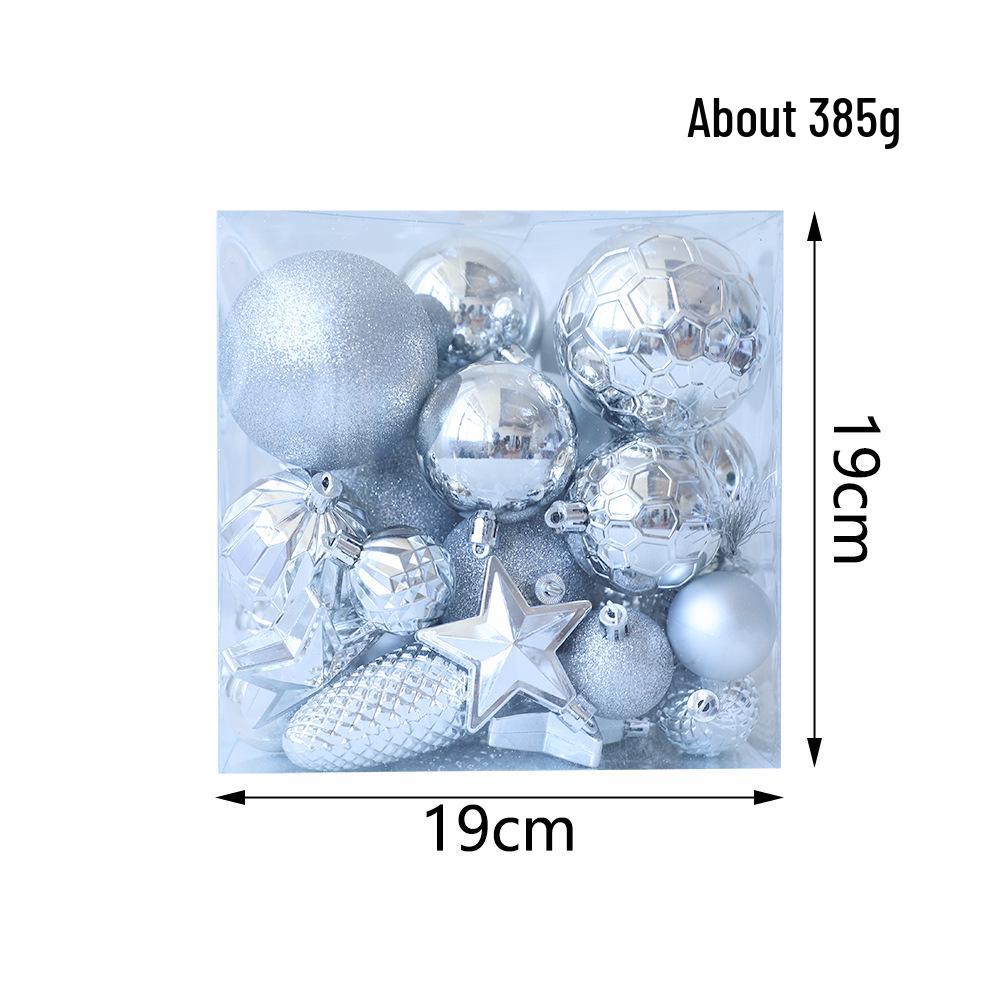 Christmas Tree Ornament Set: Nine Painted Macaron Candy Color Irregular Balls