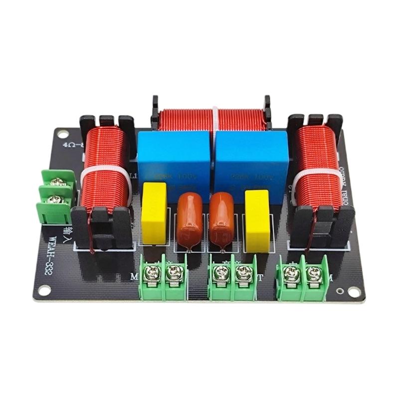 Audiophiles Speaker 3Way Crossover OFC Inductors Capacitors and Metal Film Resistors for Superior Sound Claritys
