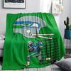 Seattle Seahawks Players Printed Flannel Blanket, Soft Throw for Bedroom Sofa, Washable, Fan Merchandise, Great Gift.