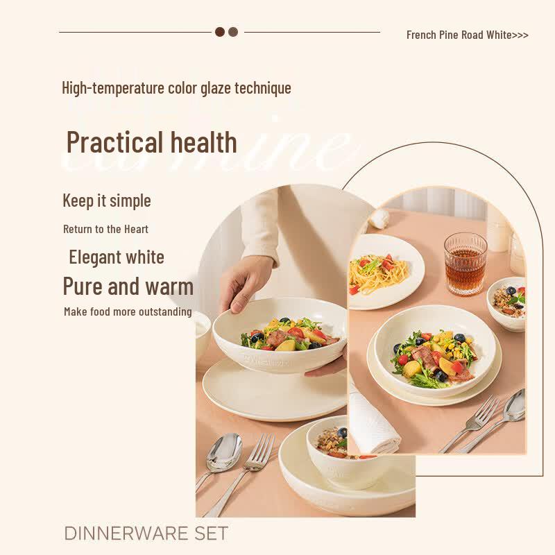 Westinghouse 26-Piece Light Luxury French Stoneware Dinnerware Set