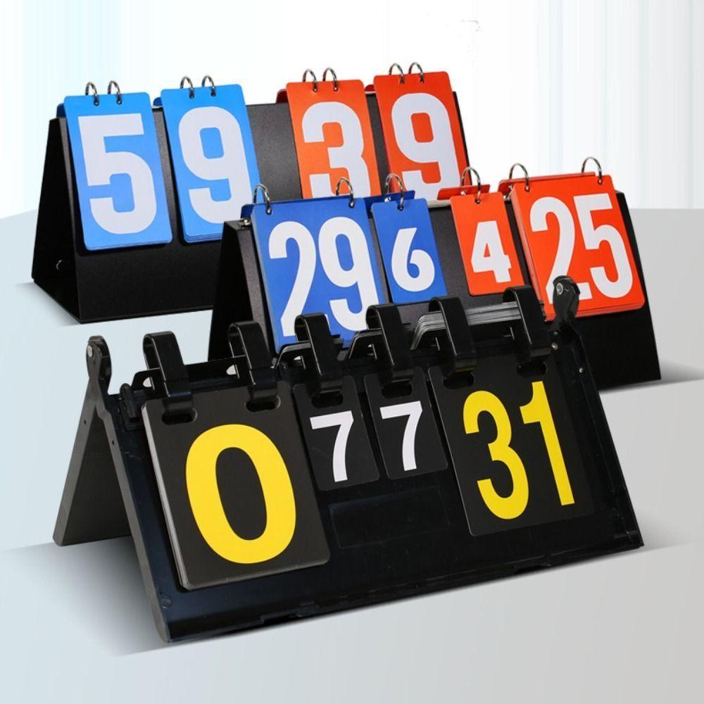 Tabletop Counter Table Tennis Flip Cards Manual Competition Score Indicator  Volleyball