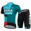 Set Tricou și Pantaloni Scurți cu Bretele pentru Ciclism Bărbați Uscare Rapidă Respirabil Echipament Bicicletă de Șosea Călărește