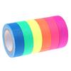 6Rolls Bandă reactivă UV Blacklight Bandă fluorescentă Glow In The Dark Neon Gaffer