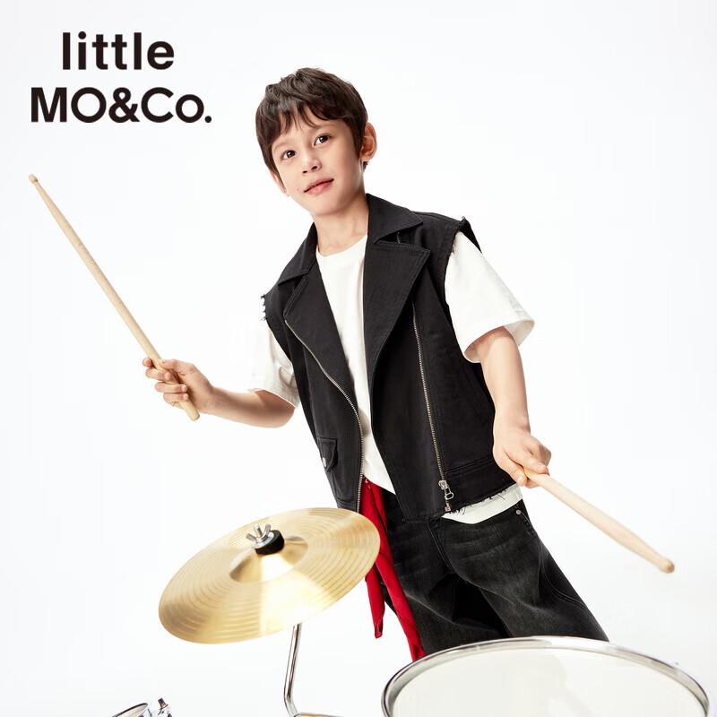 Little MO&Co. Джинсовый жилет унисекс для детей 120