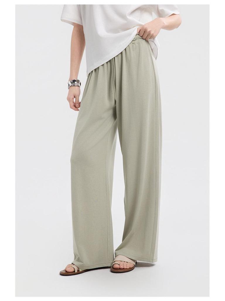 Yulu Women's Linen Straight-Leg Summer Pants - Loose, Breathable, Slimming, Versatile, and Casual Long Pants
