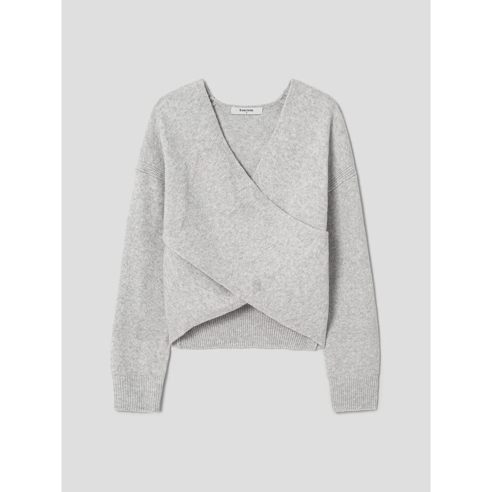 8SECONDS Front Wrap Pullover Grey