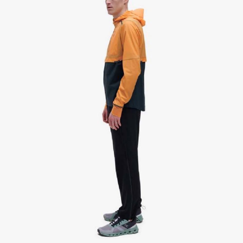 On Weather Jacket Lightweight Windproof Waterproof Running Hooded Jacket Men Jackets Mango Navy-Blue 104.00760