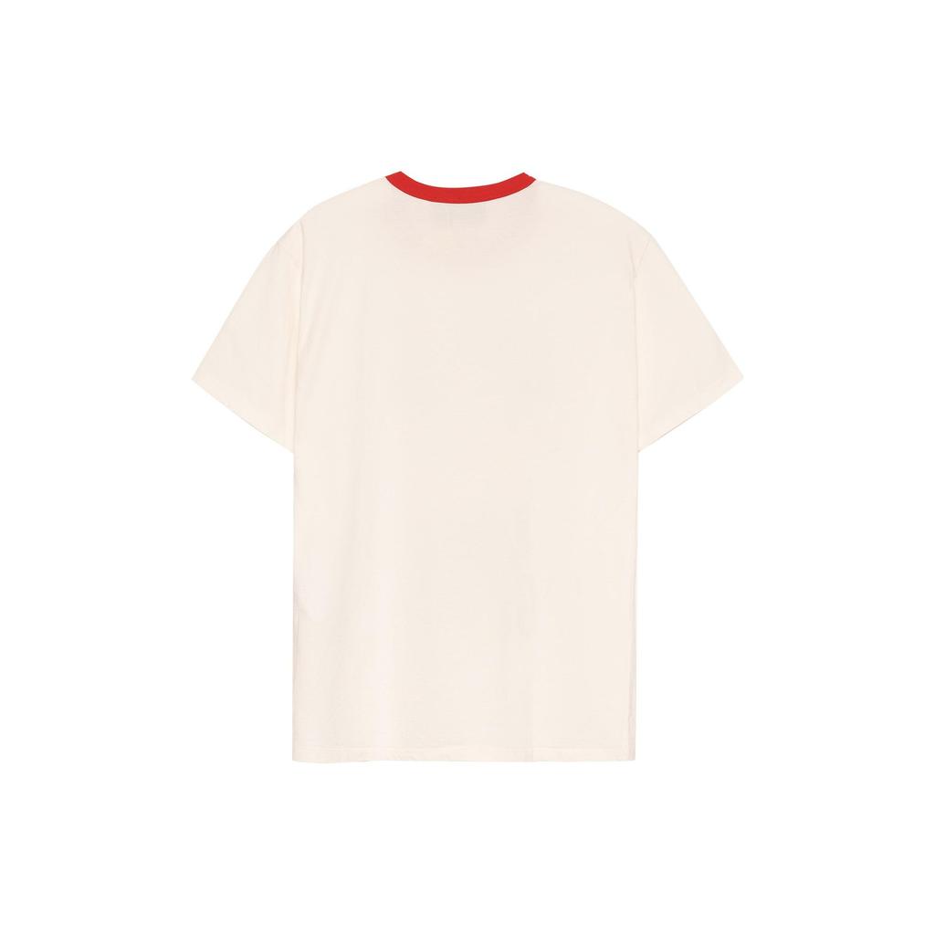 Gucci T Shirts Unisex Beige Crew Neck Moderate Straight Fit 703439XJEIY9095