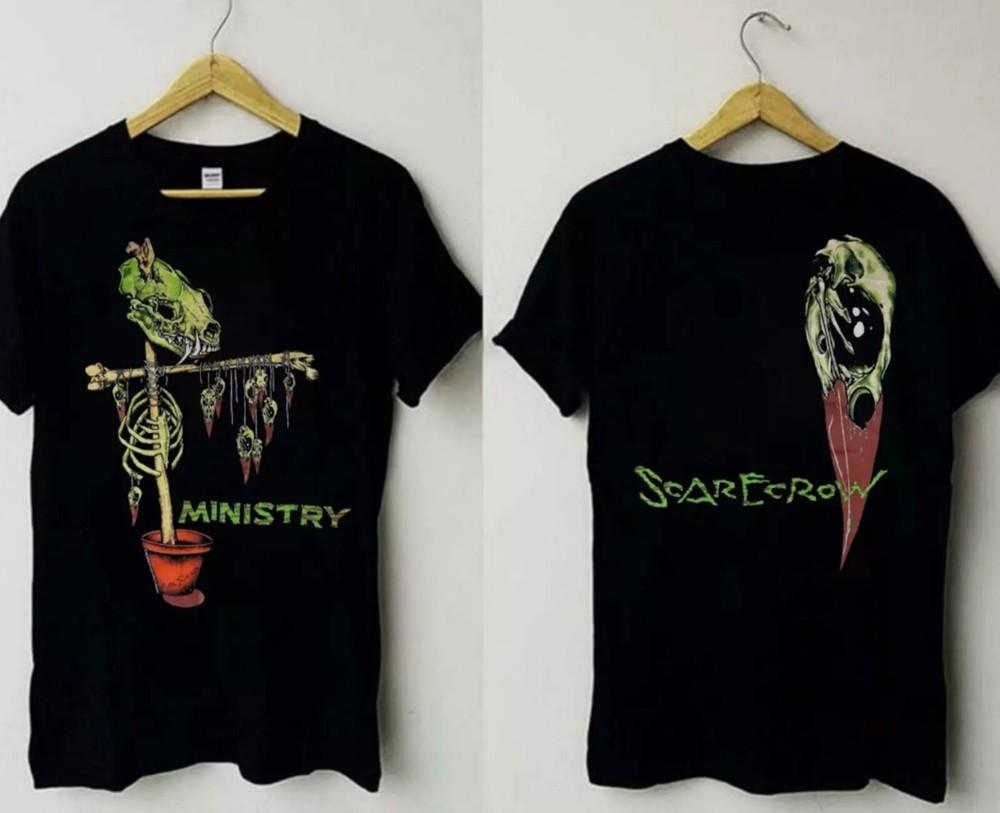 Винтажная футболка Ministry Scarecrow Pushead 1992 года, Футболка Ministry, Унисекс футболка Ministry Meta XXXL