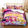 3D Print Strawberry Cartoon Shortcake Bedding Set Boys Girls Twin Queen King Size Duvet Cover Pillowcase Bed Boys Adult Bedroom