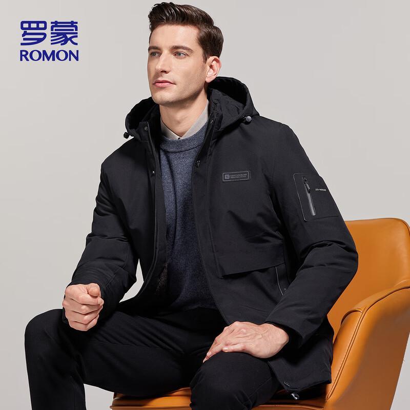 ROMON Men's Hooded Casual Puffer Jacket MY401