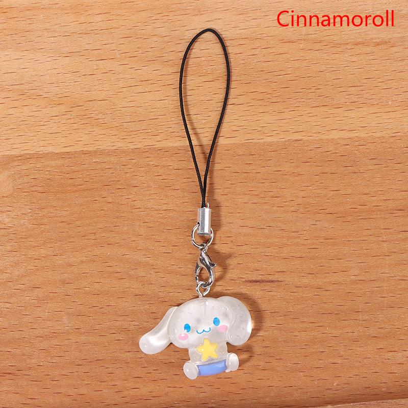 Подвеска для телефона Sanrio Melody Cinnamoroll Брелок-шнурок Kuromi Сумка-подвеска Hello Kitty Подвесное украшение на веревке