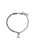 Harang Hr 274B_Whale Tail Half &Half Double Chain Bracelet [Ball]