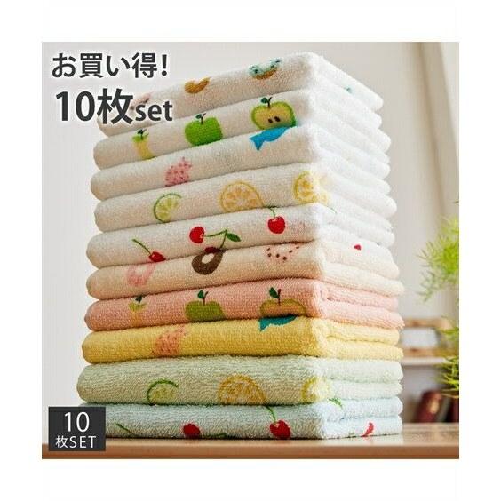 Face towel greedy sweets pattern set 10 mixed approximately 3480cm absorbent.