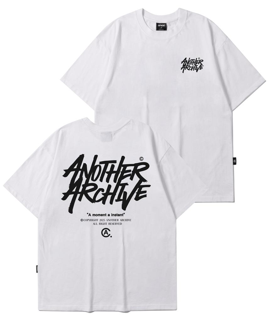 ANOTHER ARCHIVE Fb Colorful Graffiti Logo Short Sleeve T-Shirt_Vintage Navy