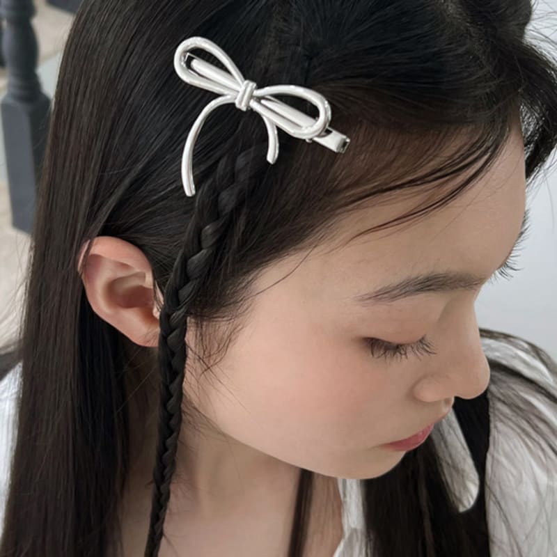 

FANTASTIC PLANET unbalance ribbon hair pin SILVER