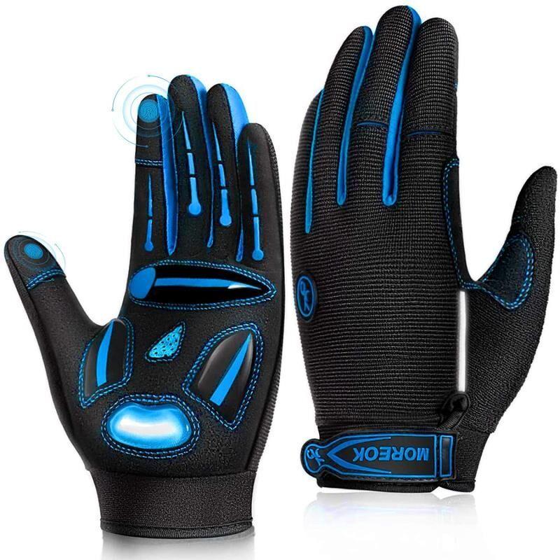 Rękawiczki rowerowe MOREOK Gel Shockproof MTB Road Bike Rękawiczki oddychające Wytrzymałe rękawiczki rowerowe Antypoślizgowe rękawiczki rowerowe dla mężczyzn i kobiet