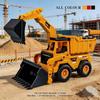 New Kids' 3-in-1 Bulldozer Excavator Dumper Toy - Extra Large, Manual Inertial, Top Seller