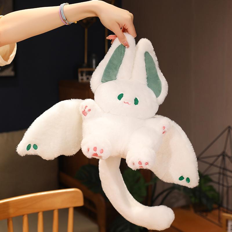 Kawaii Bat Bunny Plush Toy Soft Stuffed Animal Creative Doll for Kids Girls Birthday Gift